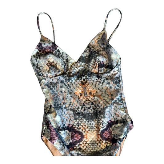 XS abstract one piece swimsuit