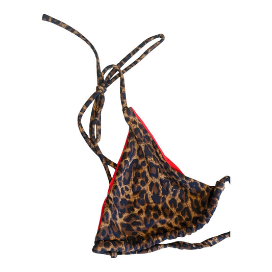Small leopard bikini top