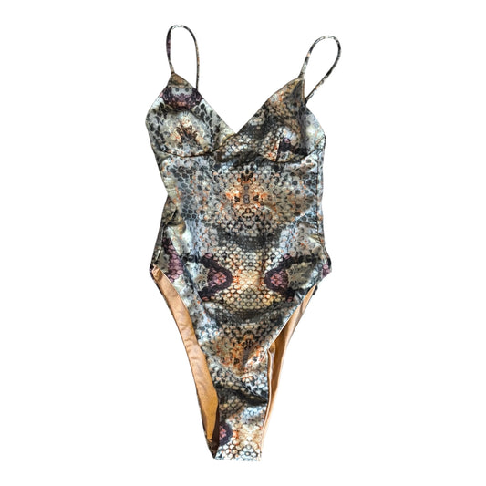 XS abstract one piece swimsuit