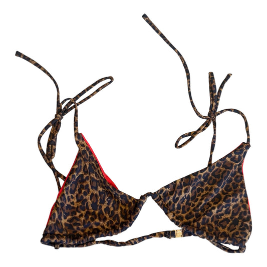 Small leopard bikini top