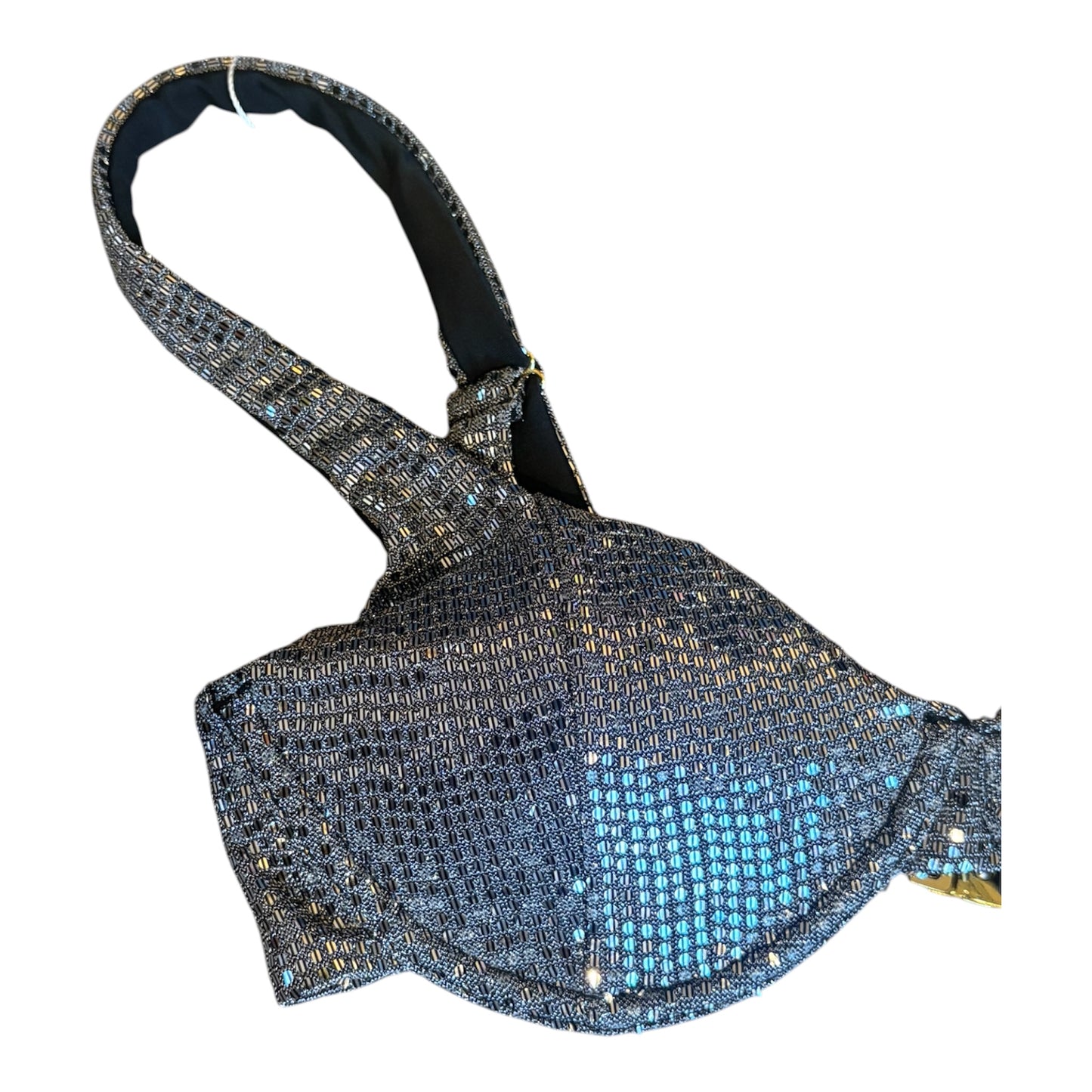 XS disco shimmer underwire bra
