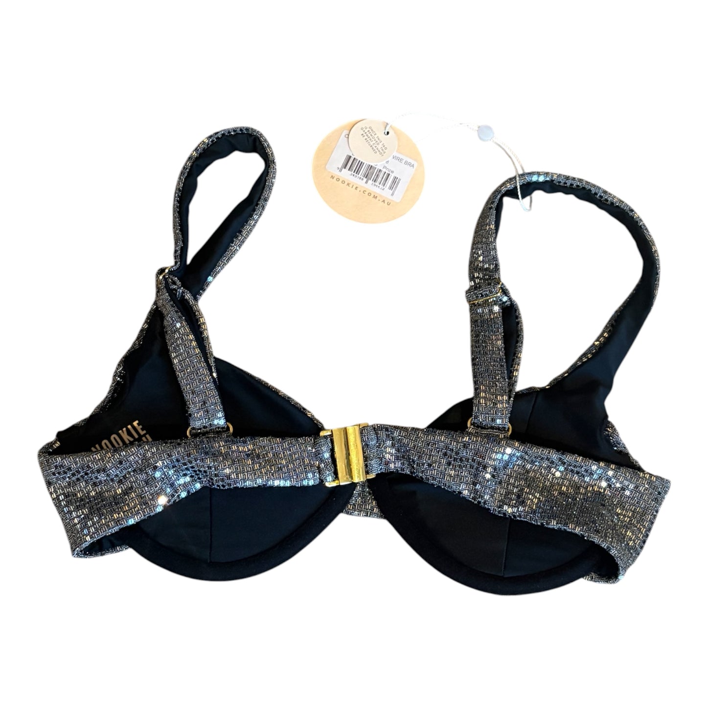 XS disco shimmer underwire bra