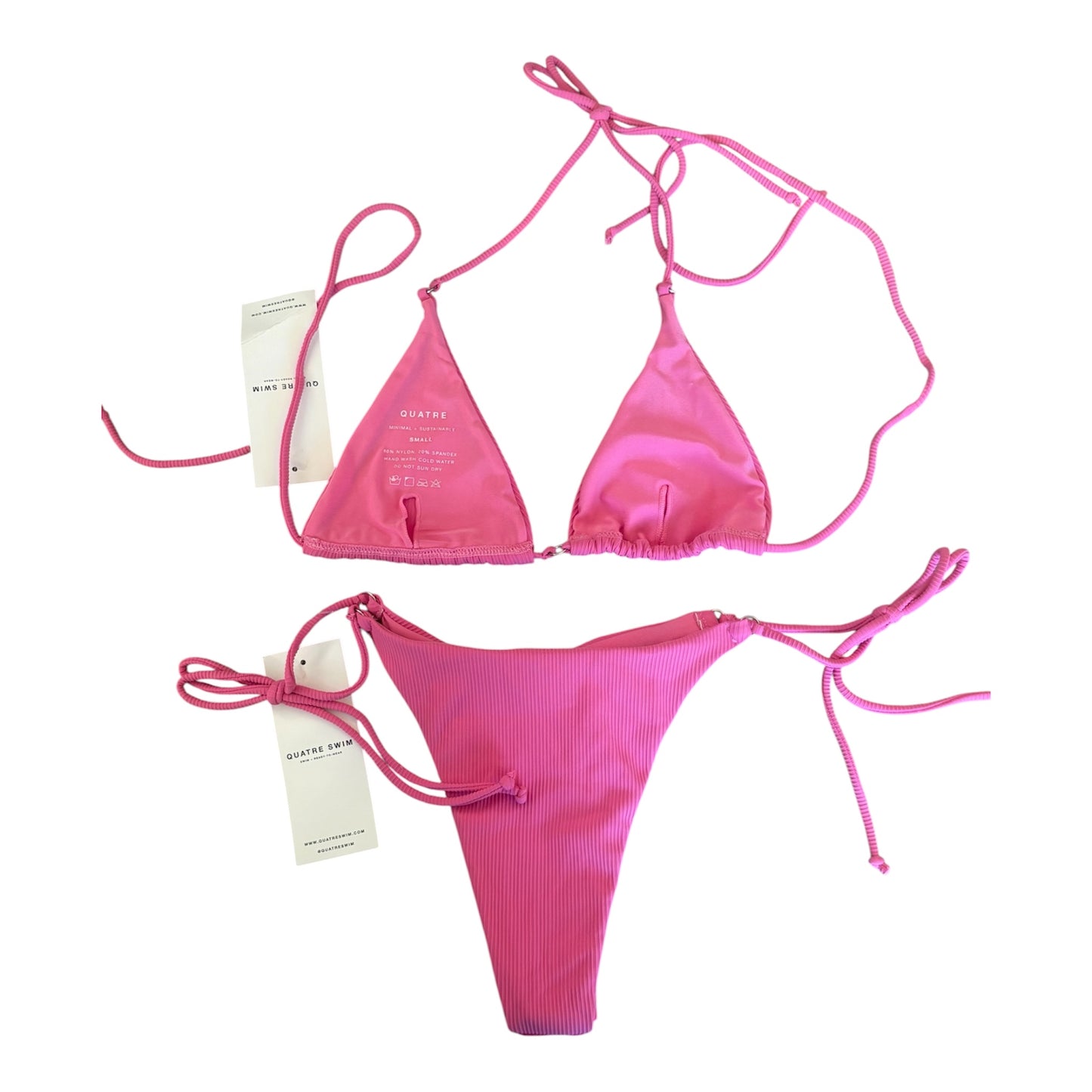 Small pink bikini set