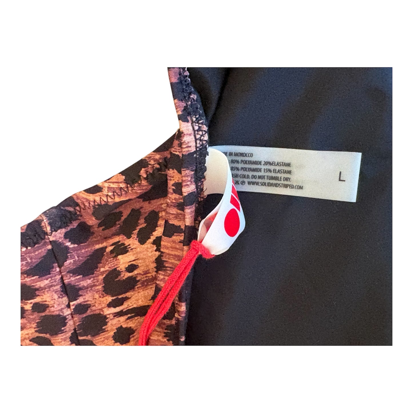 Large cheetah print swim bottom