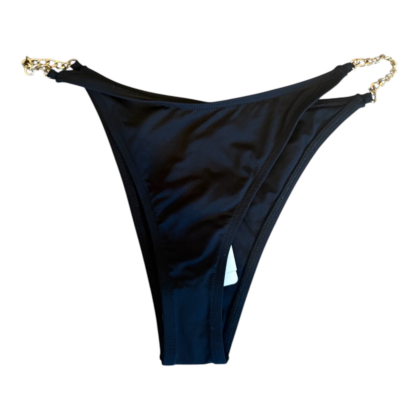 Small chain detail black swim bottoms