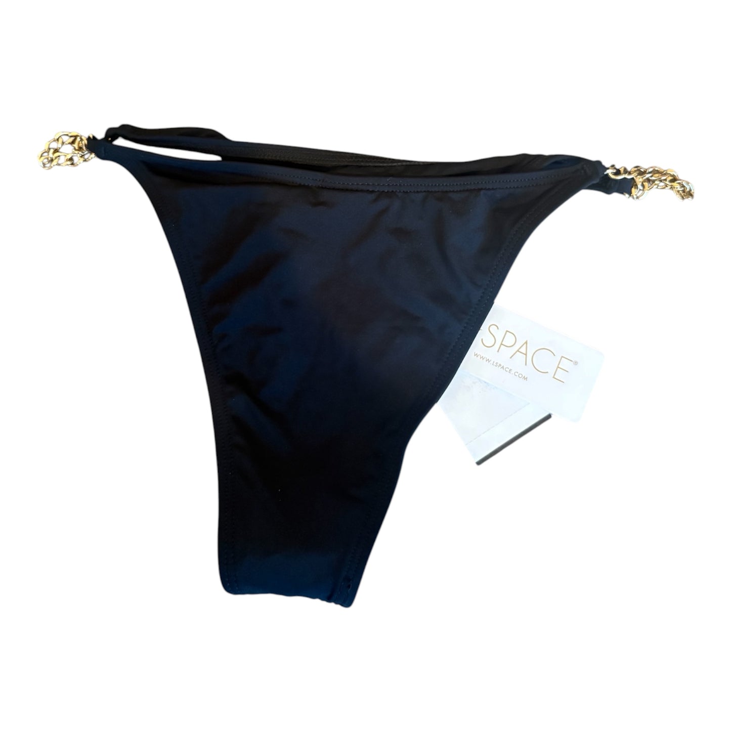 Small chain detail black swim bottoms